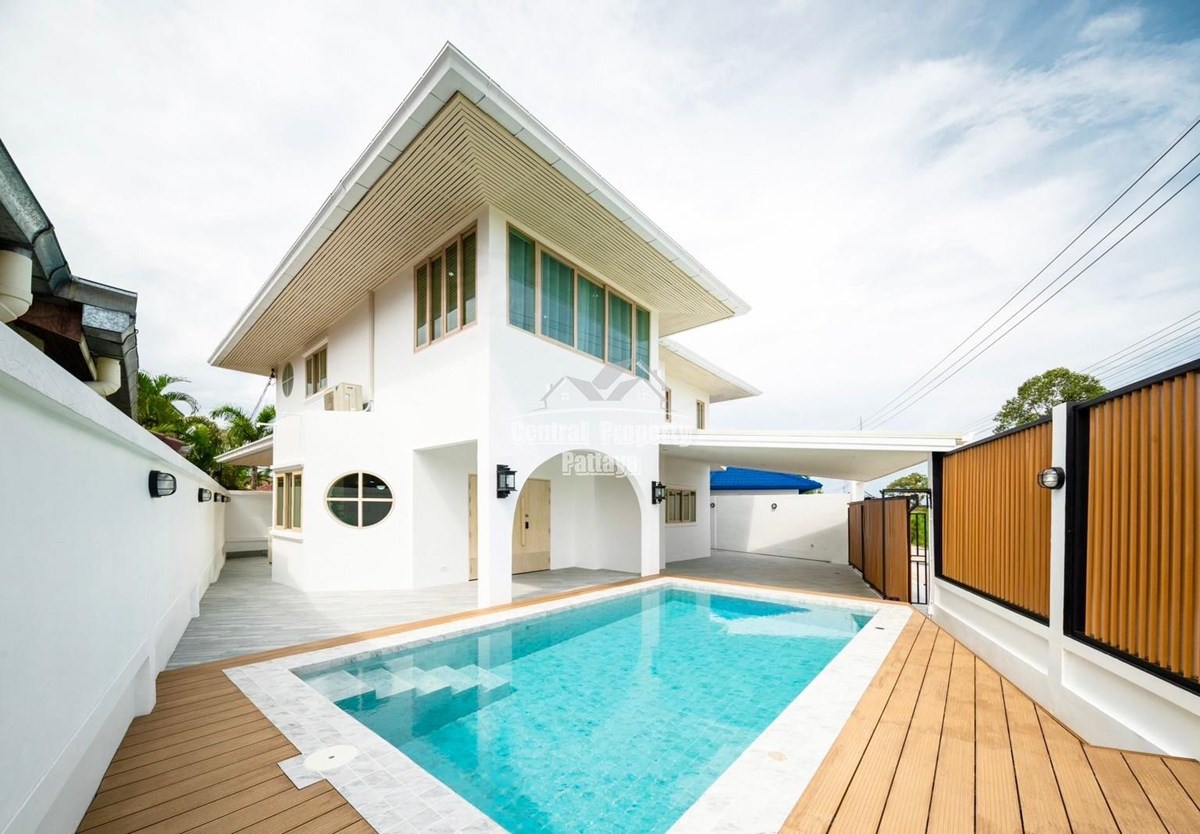 Contemporary, 4 bedroom, 5 bathroom, private pool villa for sale next to Baan Amphur beach. - House -  - 