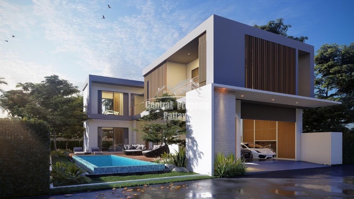 New Modern Two Storey Three Bedroom Three Bathroom Pool  Villa for Sale Mabprachan Lake - House - Pattaya East - Mabprachan Lake