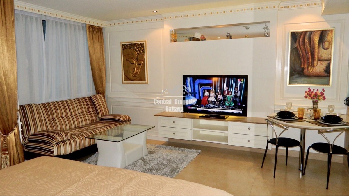 Full Furnished High Quality 39 sqm Studio Condo with ฺBalcony & Sea view for Rent ห้องสตูดิโอ วิวทะเล บนเขาพระตำหนัก ให้เช่า - Condominium -  - 