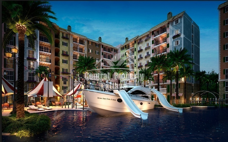 Ultimate luxury life style of the Mediterranean coast of the south of France, Studio condo for sale - Condominium - Jomtien - 