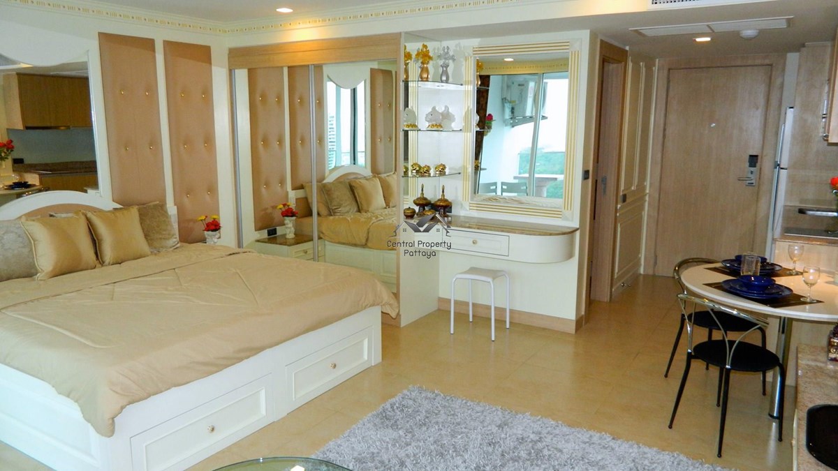 Fully Furnished High Quality 39 sqm Studio Condo with ฺBalcony & Sea view for Rent ห้องสตูดิโอ วิวทะเล บนเขาพระตำหนัก ให้เช่า - Condominium -  - 